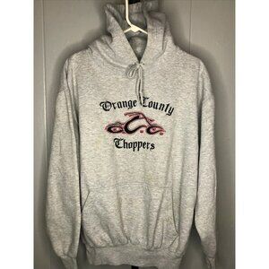 Vintage Orange County Choppers Biker Hoodie Sweatshirt XL West Coast Embroidered